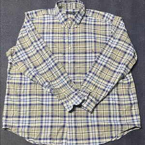 Polo by Ralph Lauren Men's  Blue white and grey Plaid Shirt